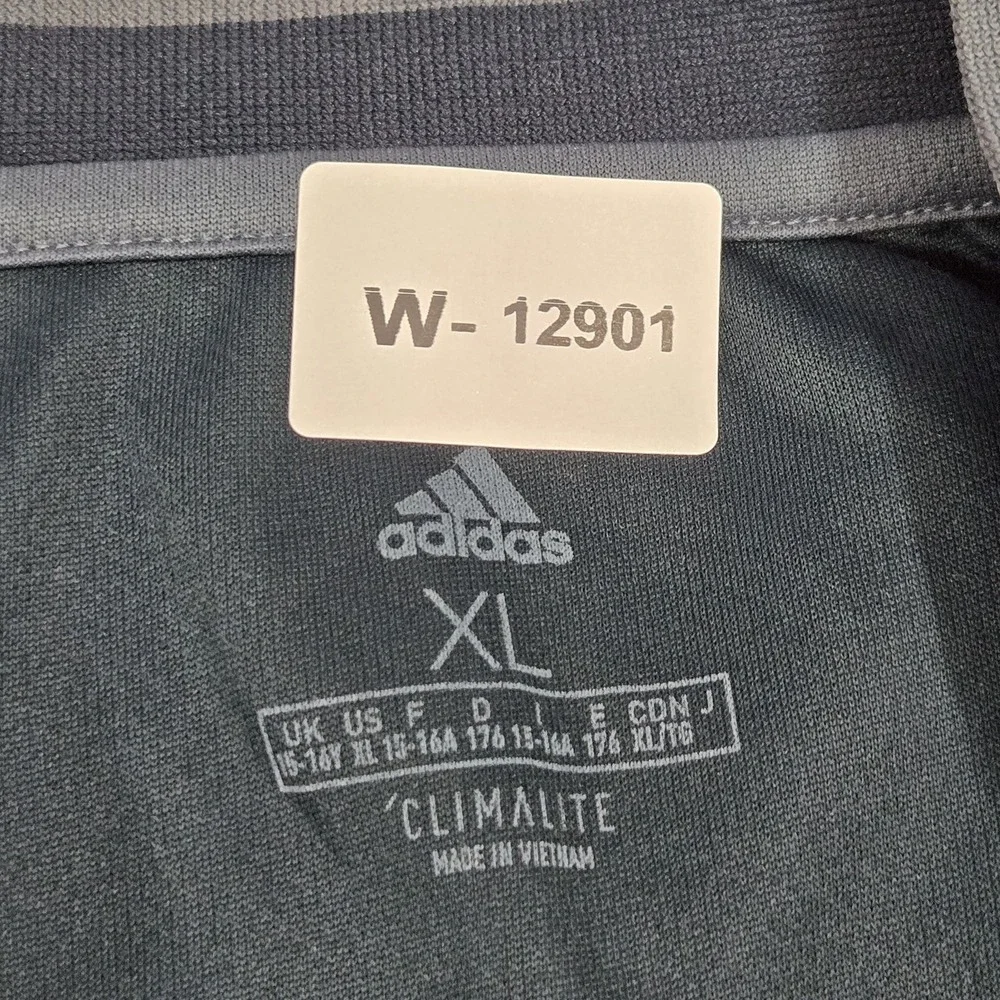 Real Madrid Men Boy XL Jersey Black Embroidered Adidas Logo 2018 Away Kit